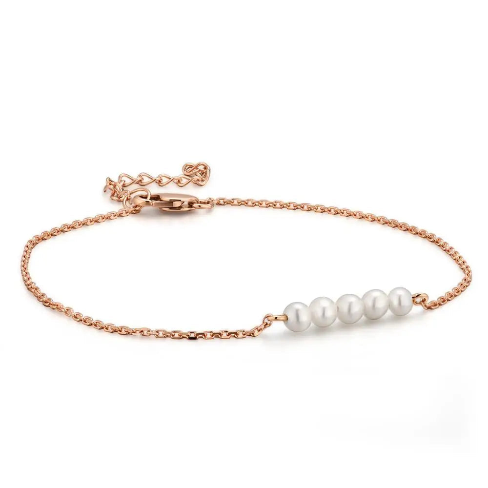 Lumine Pearl Line Chain Bracelet