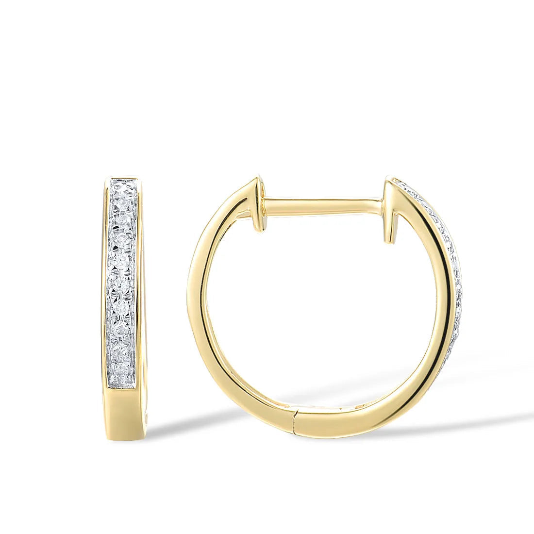 Éclat Diamond Channel Huggie Hoops