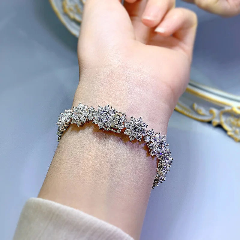 Sunflower Moissanite Bracelet