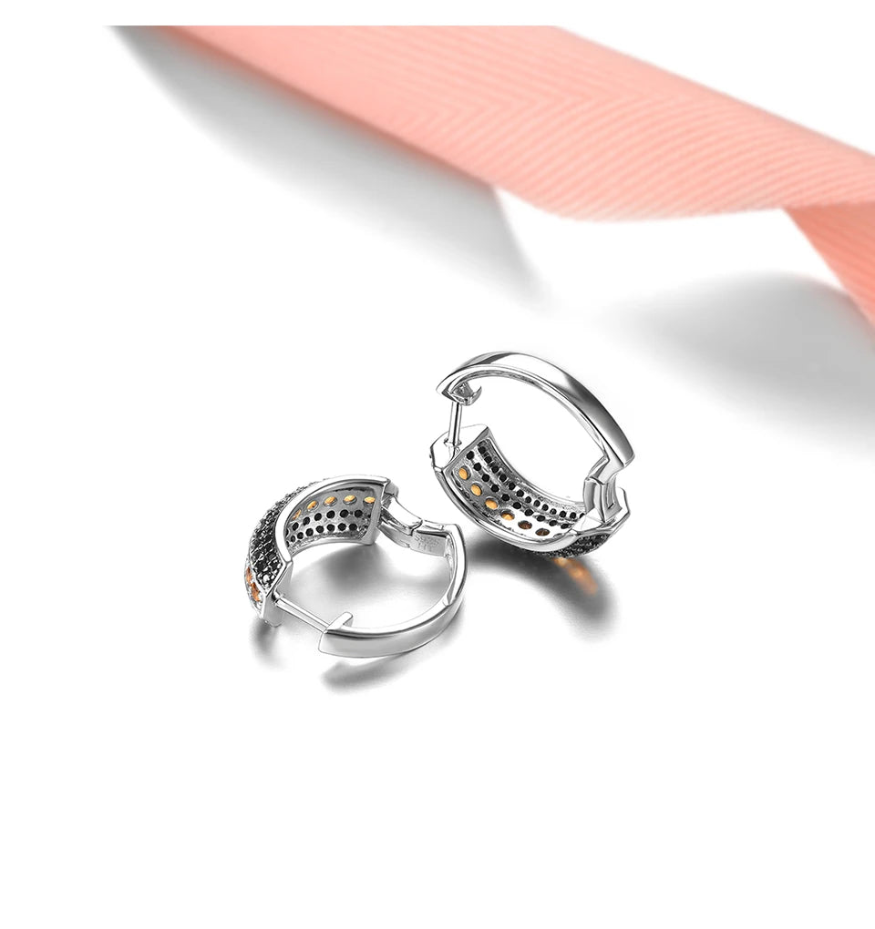 Aurum Linear Citrine Huggie Hoops