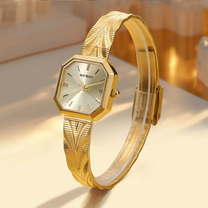 Fleur Octagon Engraved Watch