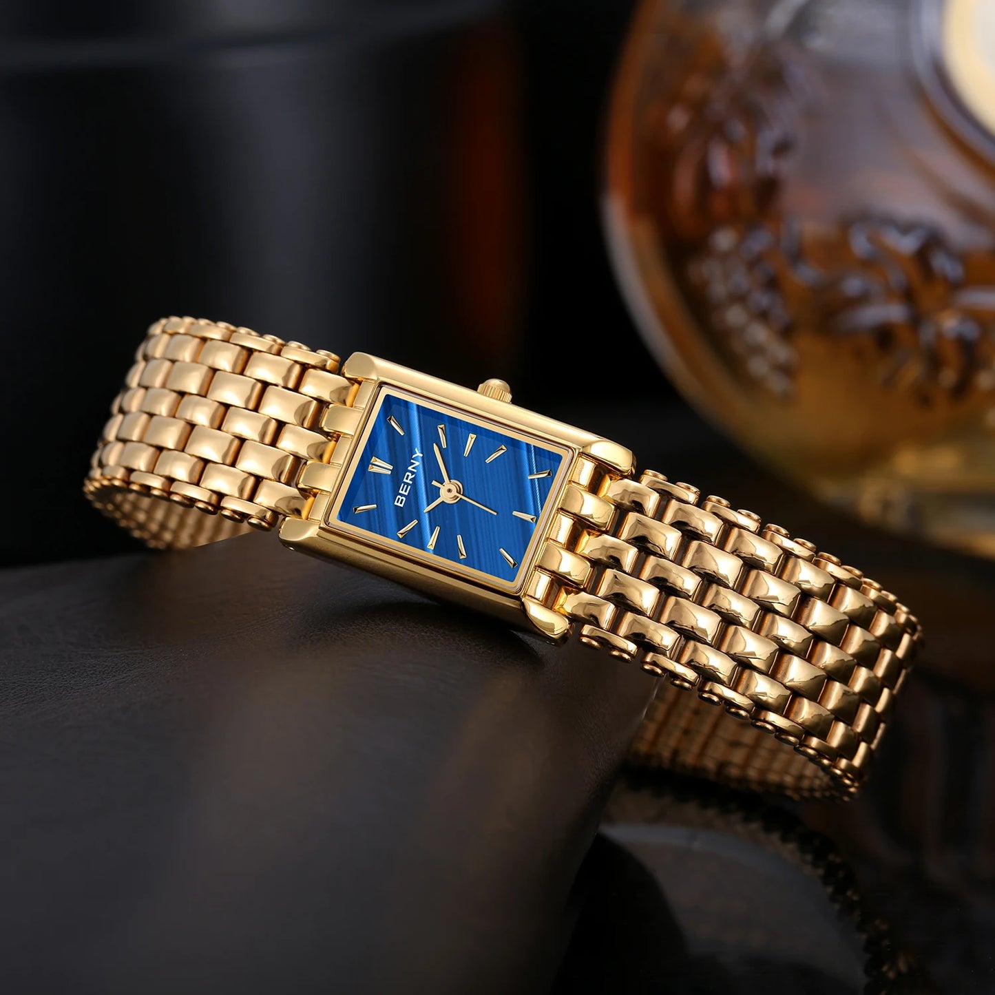 Aurum Rectangular Link Watch