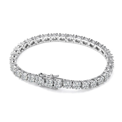 Moissanite Tennis Bracelet – Single Row