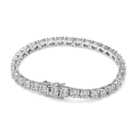 Moissanite Tennis Bracelet – Single Row
