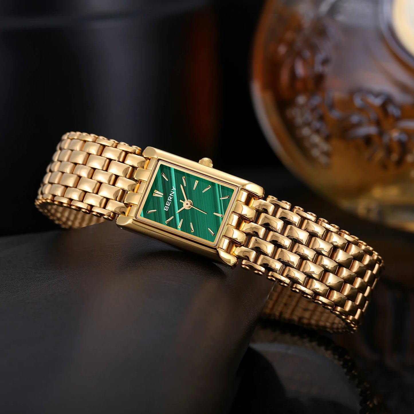 Aurum Rectangular Link Watch