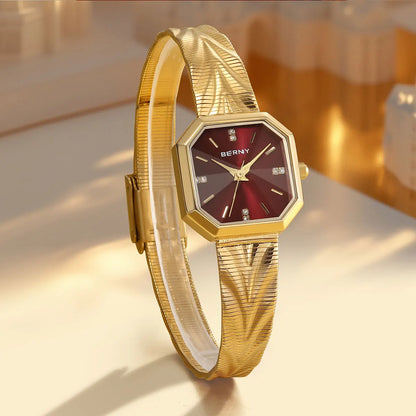 Fleur Octagon Engraved Watch