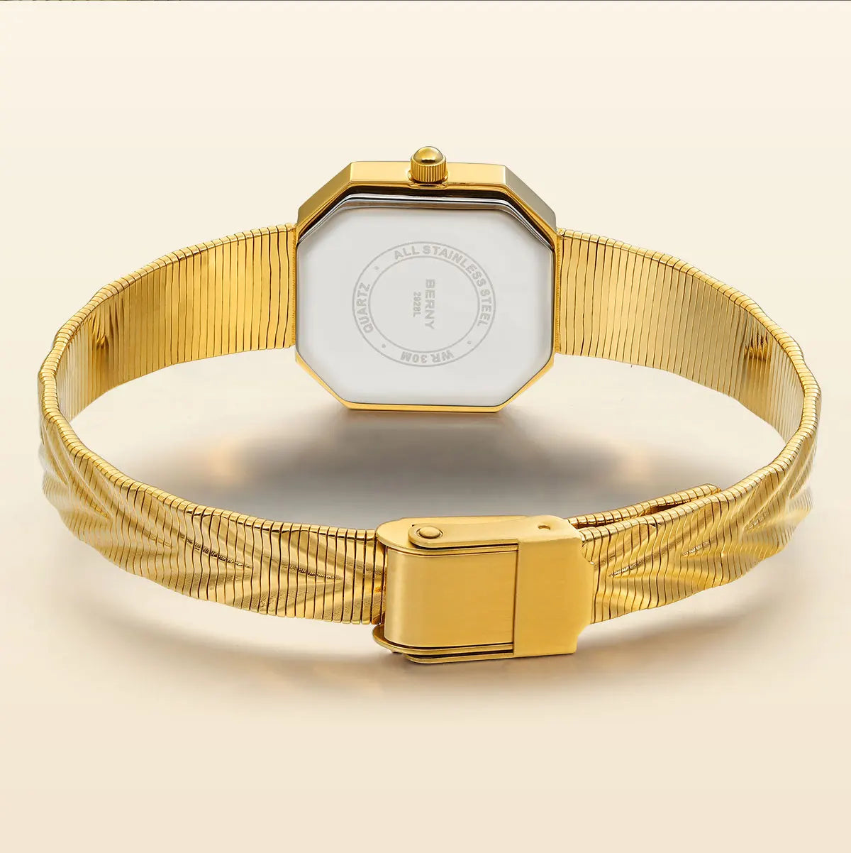 Fleur Octagon Engraved Watch