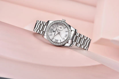 Éclat Pavé Bezel Stainless Steel Watch