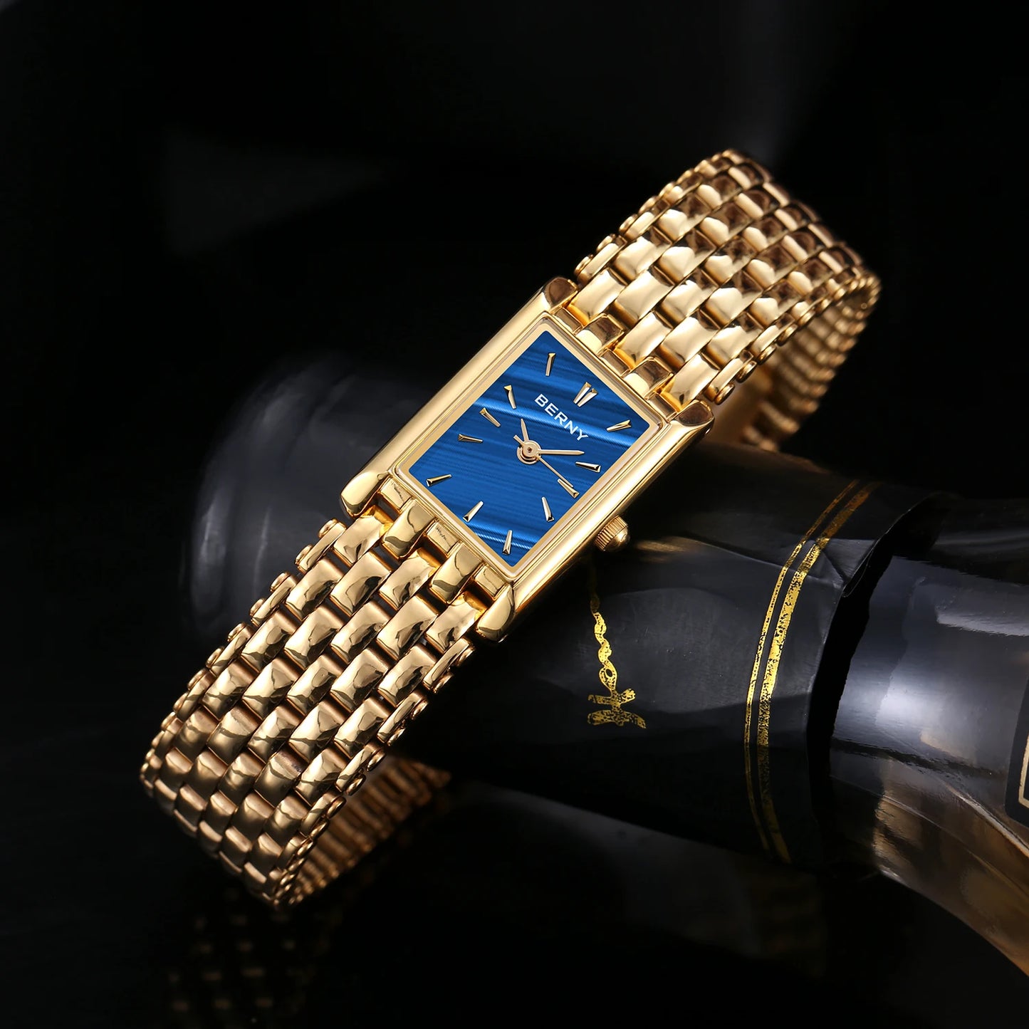 Aurum Rectangular Link Watch