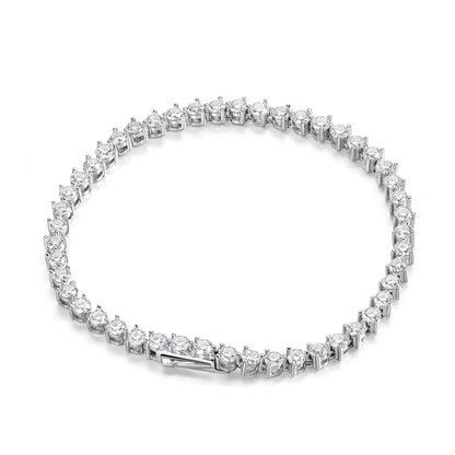 Moissanite Tennis Bracelet – Classic Round