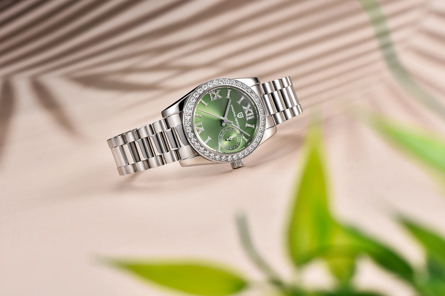 Éclat Pavé Bezel Stainless Steel Watch