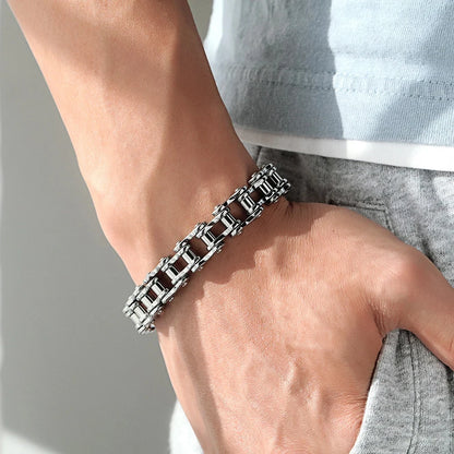 Urban Steel Sterling Bicycle Chain Bracelet