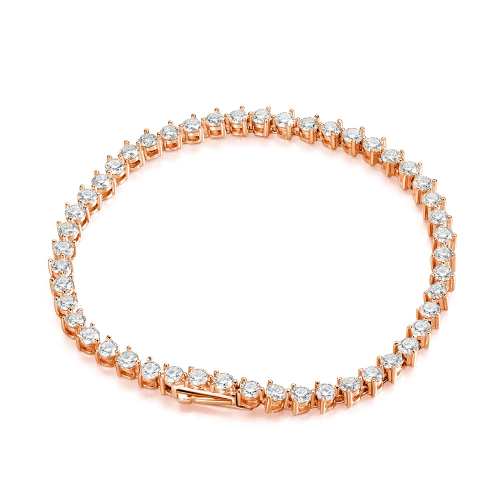 Moissanite Tennis Bracelet – Classic Round