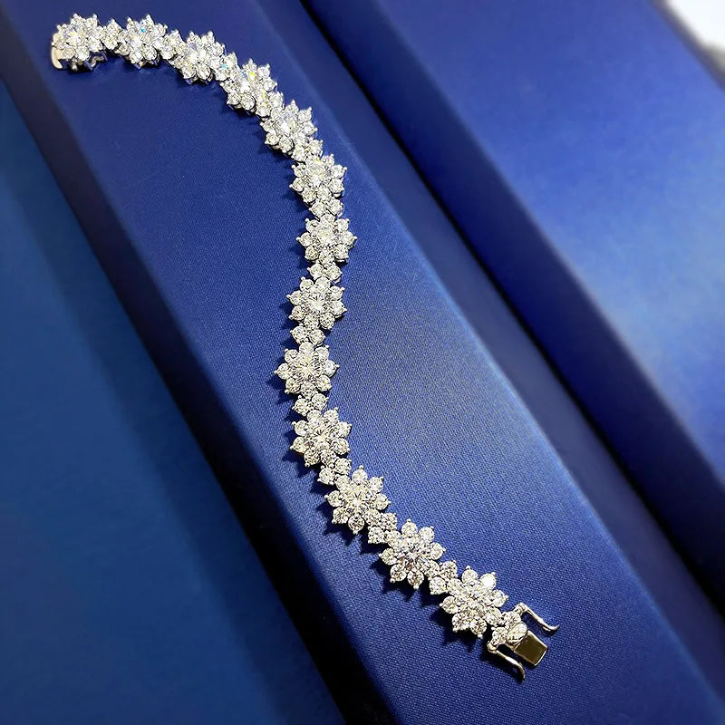 Sunflower Moissanite Bracelet