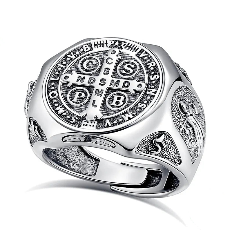 Patron Saint Benedict Seal Ring