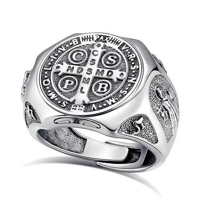 Patron Saint Benedict Seal Ring