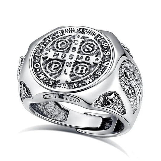 Patron Saint Benedict Seal Ring