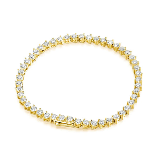 Moissanite Tennis Bracelet – Classic Round