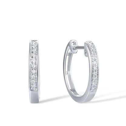 Éclat Diamond Channel Huggie Hoops