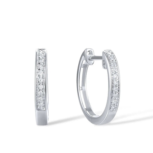 Éclat Diamond Channel Huggie Hoops
