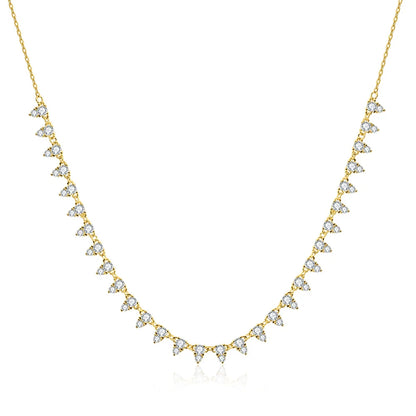 Aura Nova Pear Moissanite Tennis Chain