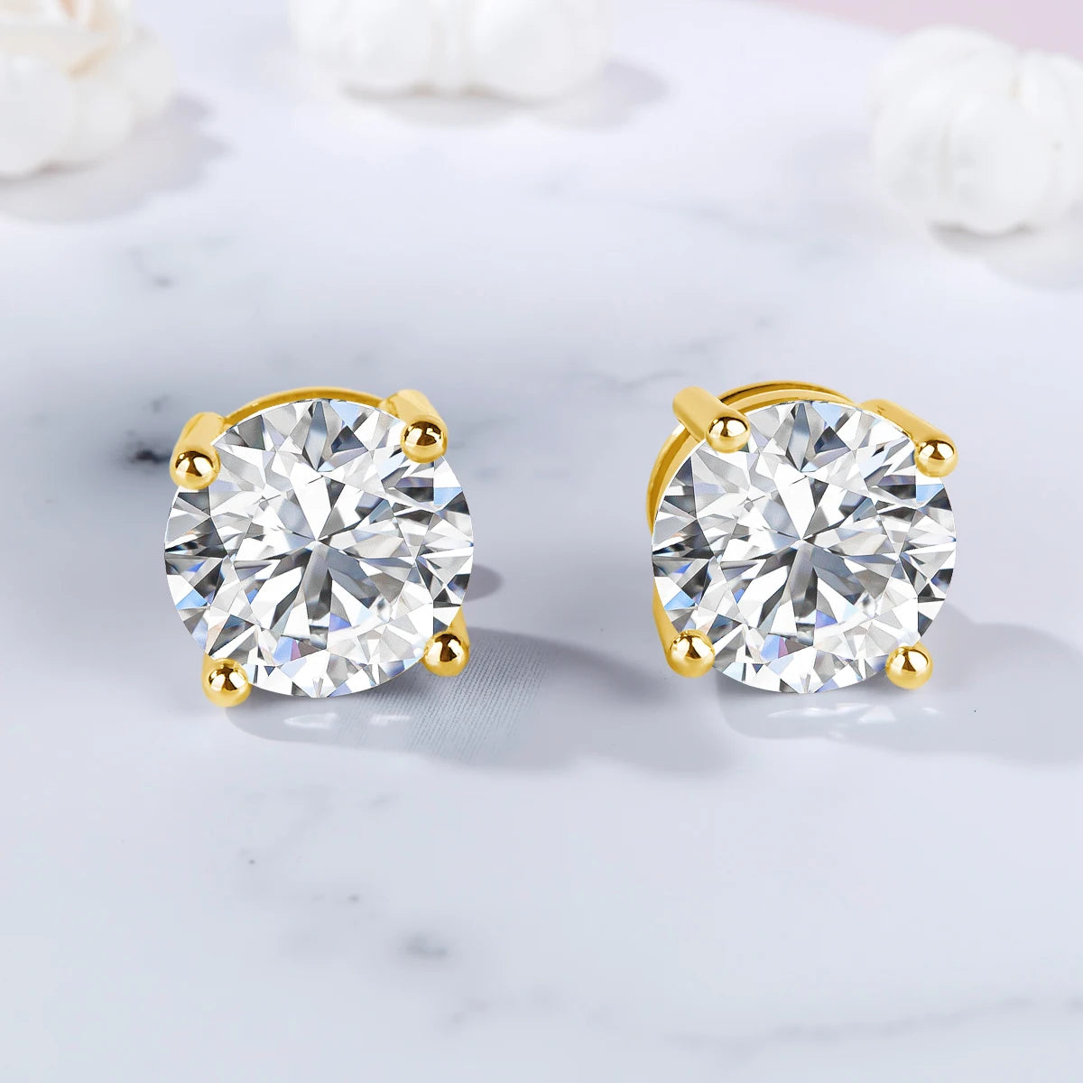 Eternal Solitaire Hollow Studs