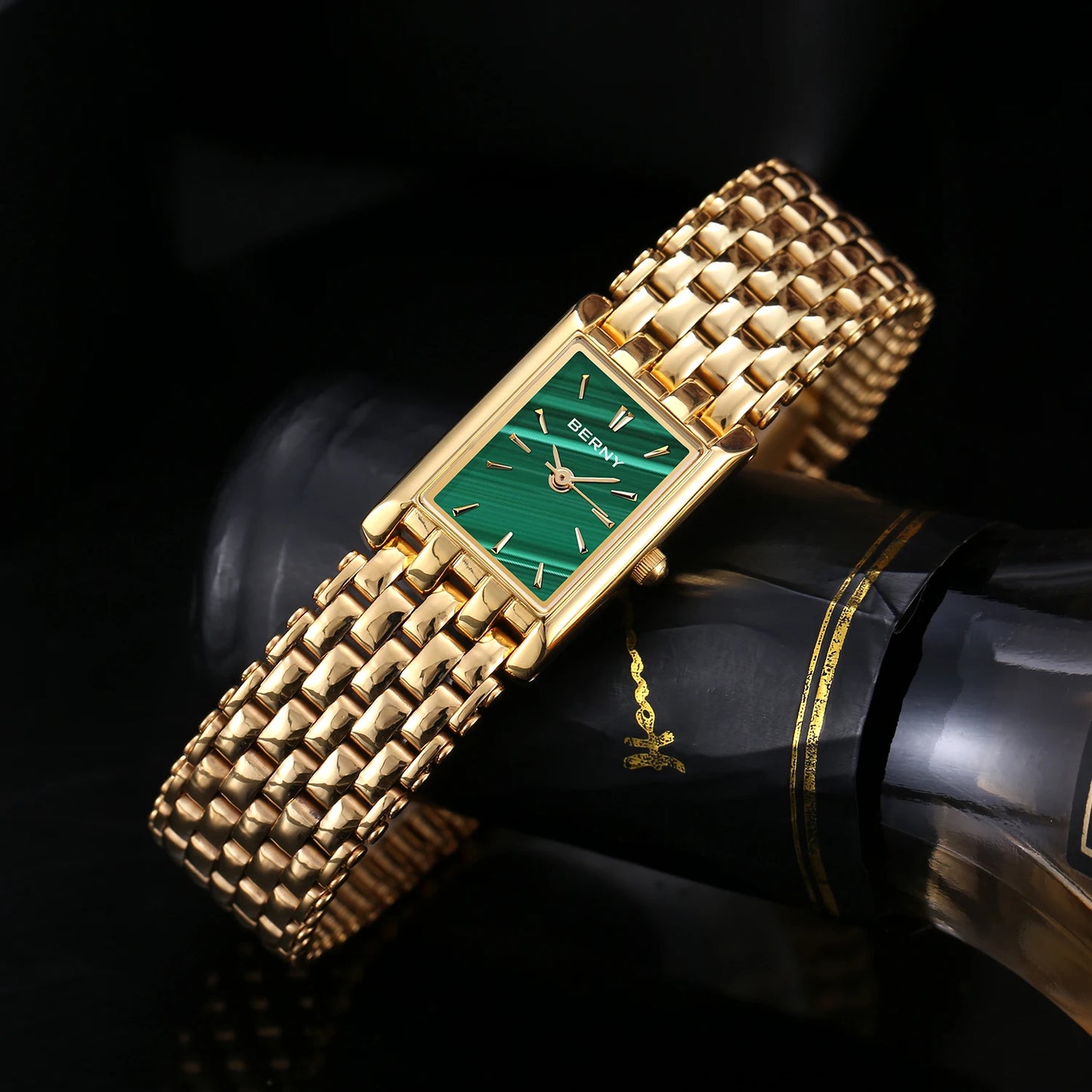 Aurum Rectangular Link Watch