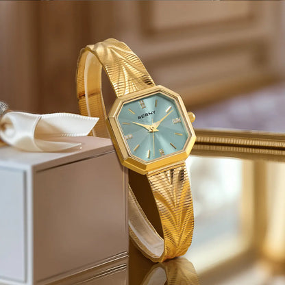 Fleur Octagon Engraved Watch