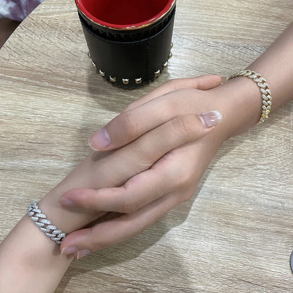 Urban Steel Iced Cuban Link Bracelet