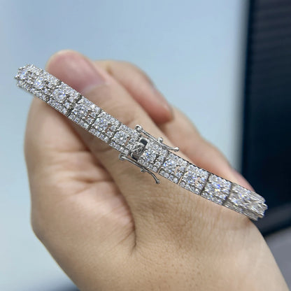 Moissanite Tennis Bracelet – Double Row