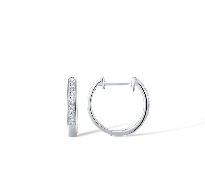 Éclat Diamond Channel Huggie Hoops