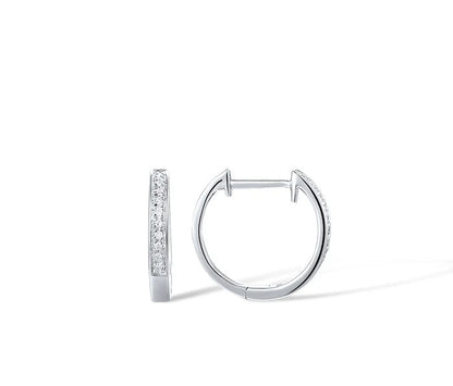 Éclat Diamond Channel Huggie Hoops