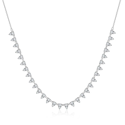Aura Nova Pear Moissanite Tennis Chain