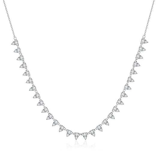 Aura Nova Pear Moissanite Tennis Chain
