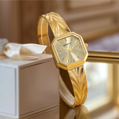 Fleur Octagon Engraved Watch