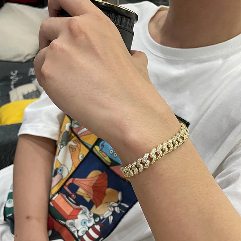 Urban Steel Iced Cuban Link Bracelet