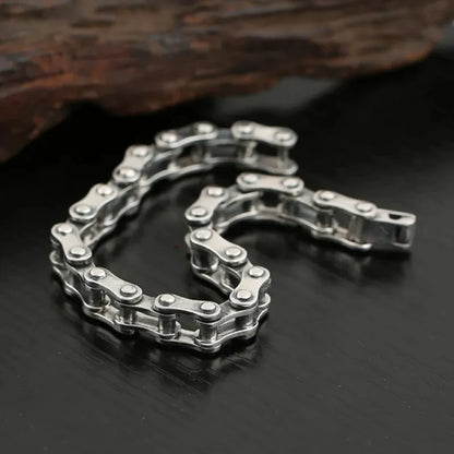 Urban Steel Sterling Bicycle Chain Bracelet