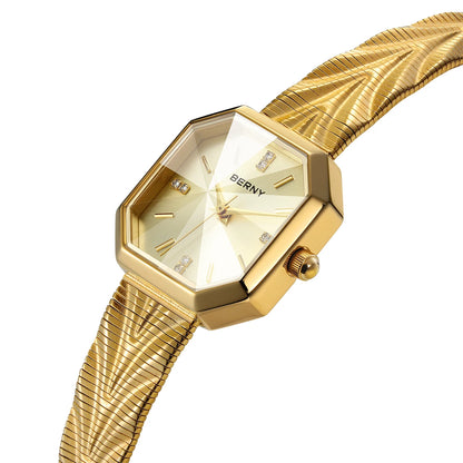 Fleur Octagon Engraved Watch