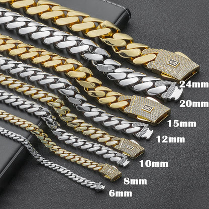 Monaco Moissanite Pave Cuban Chain