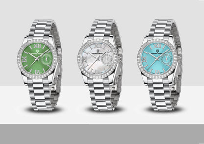 Éclat Pavé Bezel Stainless Steel Watch