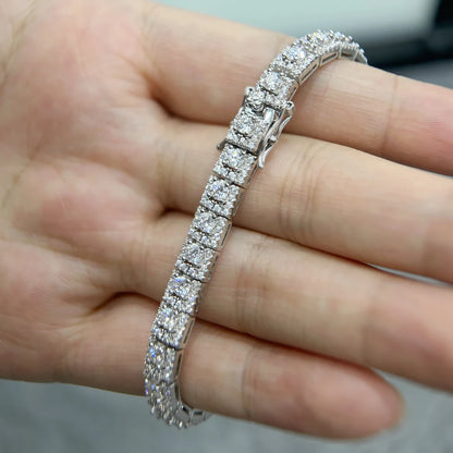 Moissanite Tennis Bracelet – Double Row