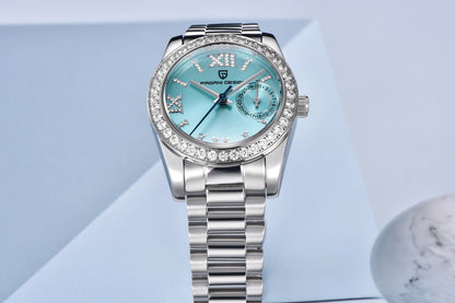 Éclat Pavé Bezel Stainless Steel Watch