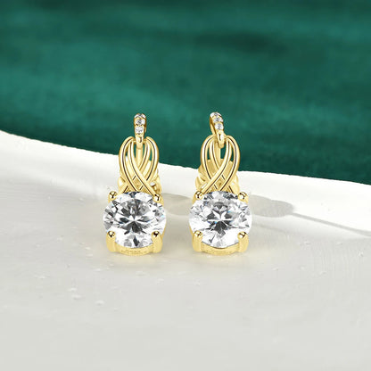 Lumine Moissanite Hoop Earrings