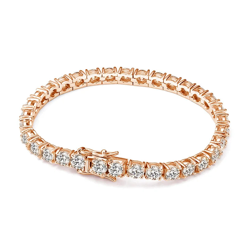 Moissanite Tennis Bracelet – Single Row