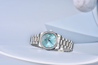 Éclat Pavé Bezel Stainless Steel Watch