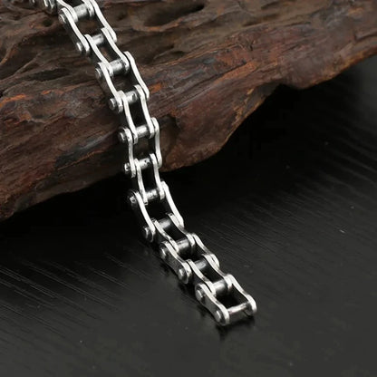 Urban Steel Sterling Bicycle Chain Bracelet