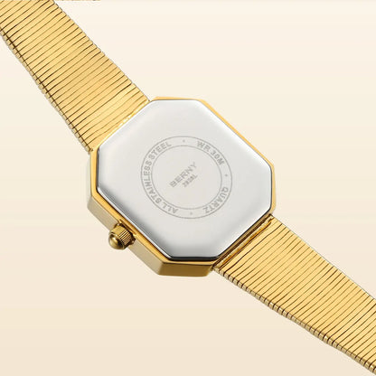 Fleur Octagon Engraved Watch