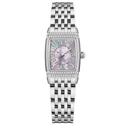 Silver watch with a decorative face on a white background, branded 'Pagani Design'.