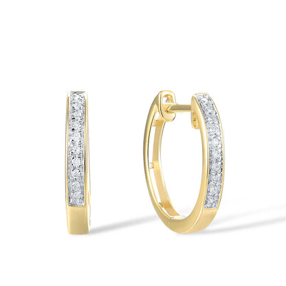 Éclat Diamond Channel Huggie Hoops