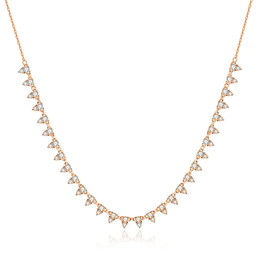 Aura Nova Pear Moissanite Tennis Chain